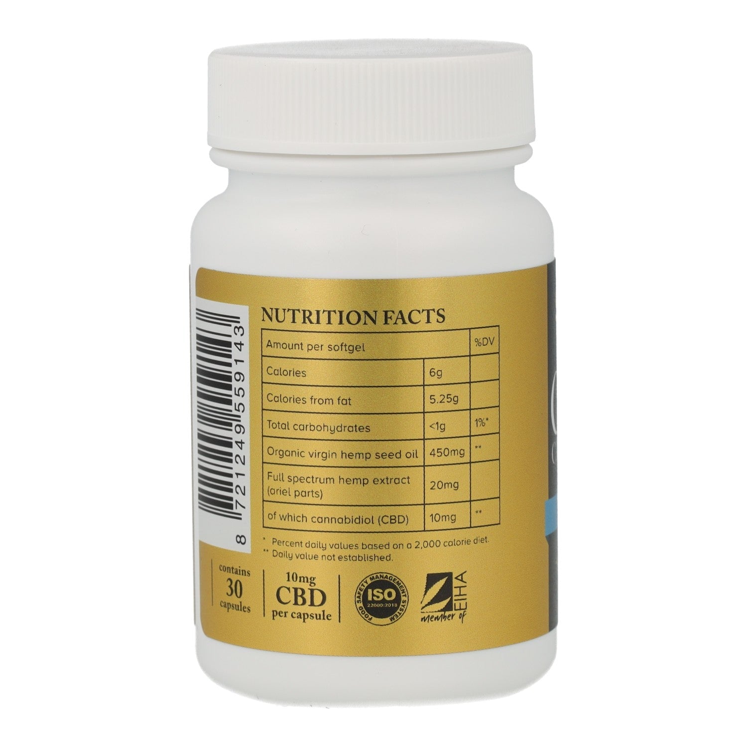 CBD Capsules Full Spectrum - 30 x 10mg - SOLID
