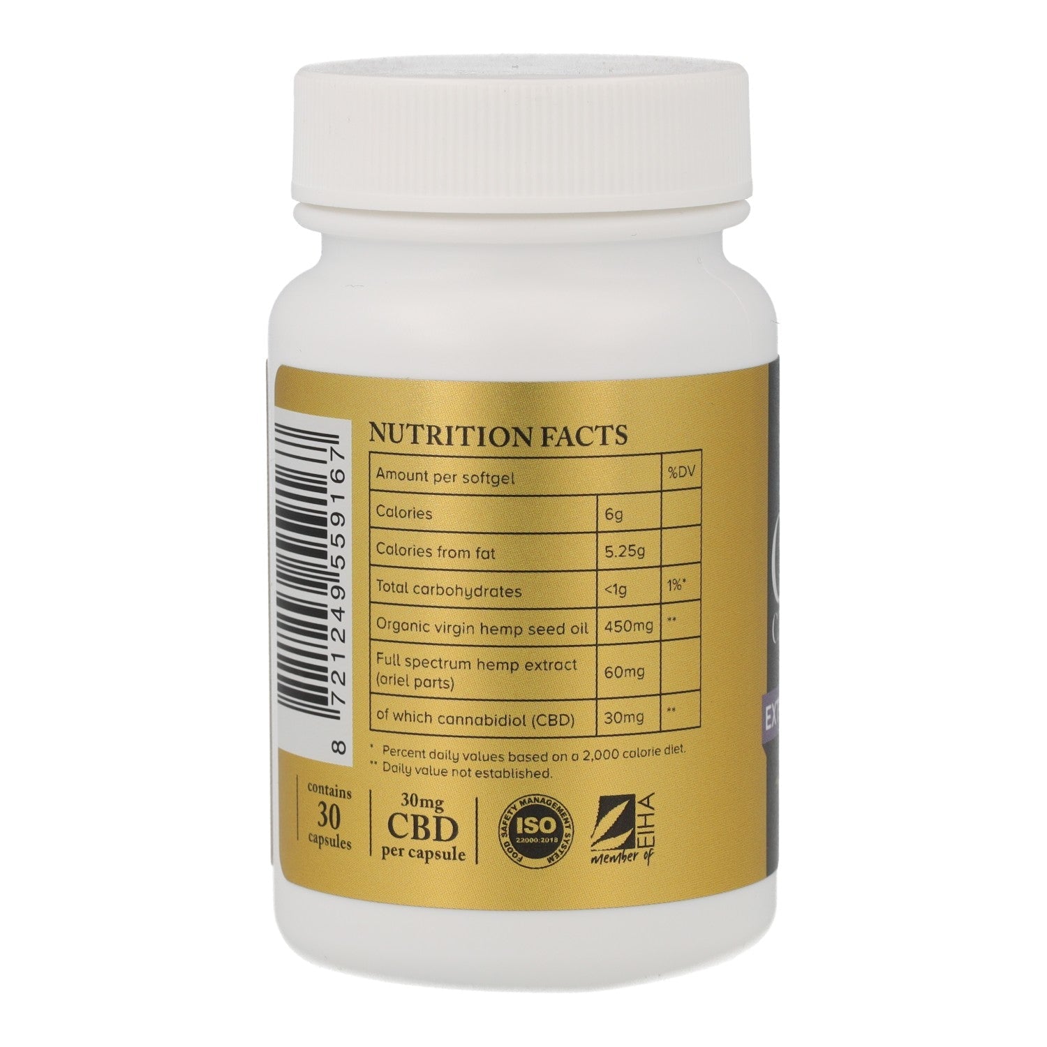 CBD Capsules Full Spectrum - 30 x 30mg - SOLID