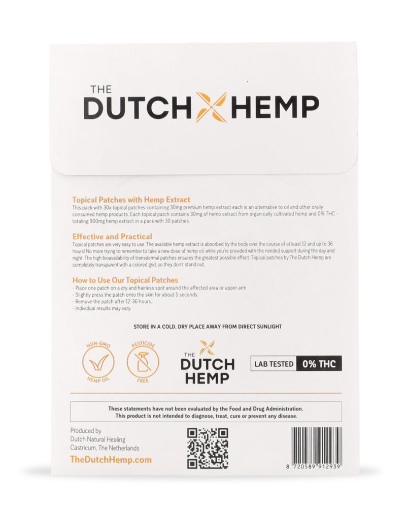 Extra Strong Hemp Patches 900mg (30 x 30mg) - Long-lasting