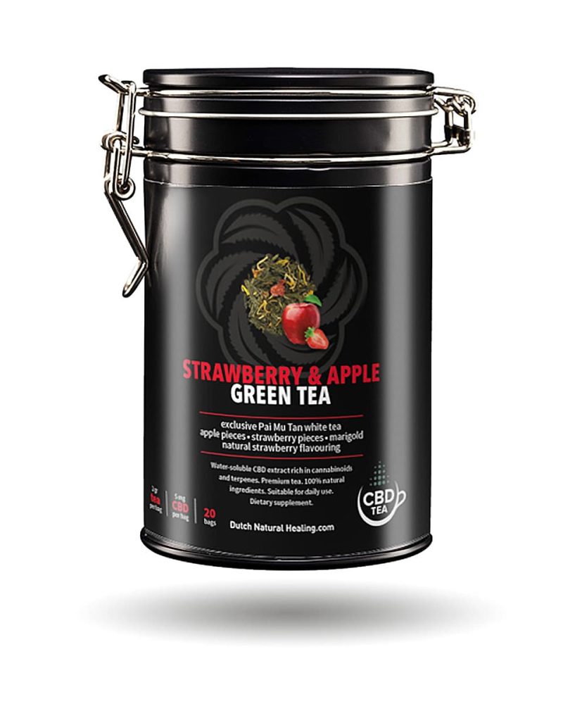 Green Hemp Tea Strawberry & Apple - 20 bags x 5mg